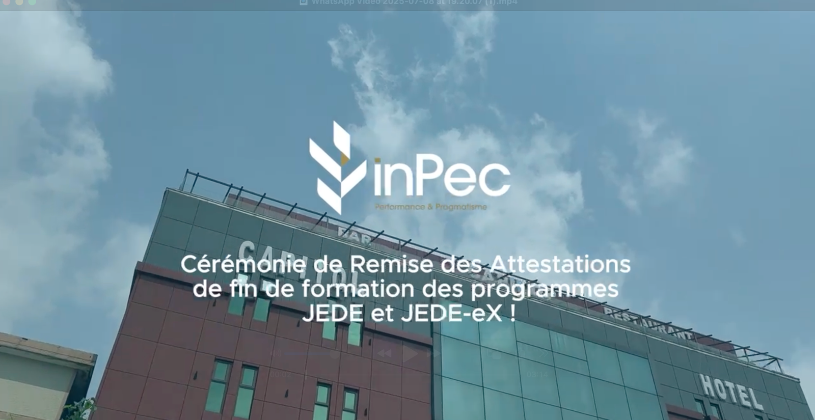 Cérémonie de remise des parchemins